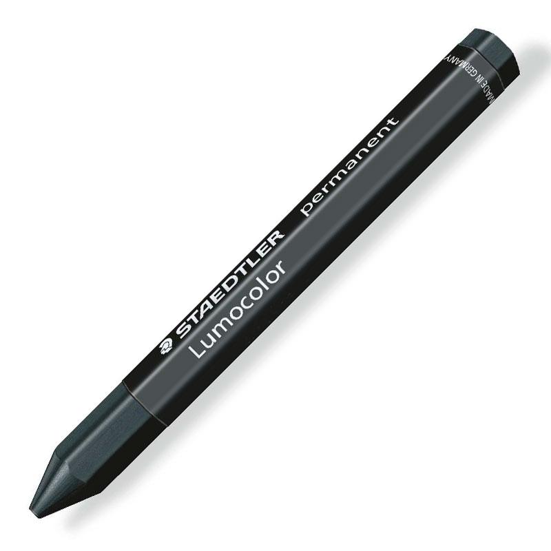 CAJA 12 CERAS PERMANENTES MARCAR STAEDTLER LUMOCOLOR OMNIGRAPH 236 COLOR NEGRO