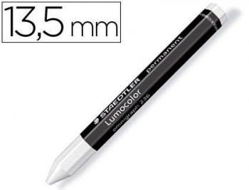 CAJA 12 CERAS PERMANENTES MARCAR STAEDTLER LUMOCOLOR OMNIGRAPH 236 COLOR BLANCO