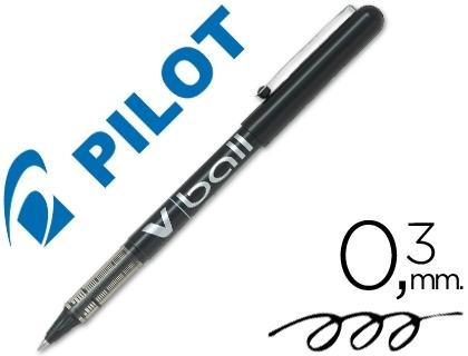 ROTULADOR PILOT ROLLER V-BALL NEGRO 0.5 MM
