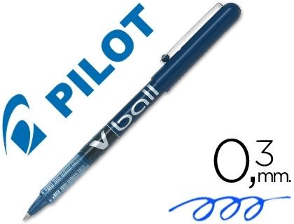 ROTULADOR PILOT ROLLER V-BALL AZUL 0.5 MM