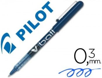 ROTULADOR PILOT ROLLER V-BALL AZUL 0.5 MM
