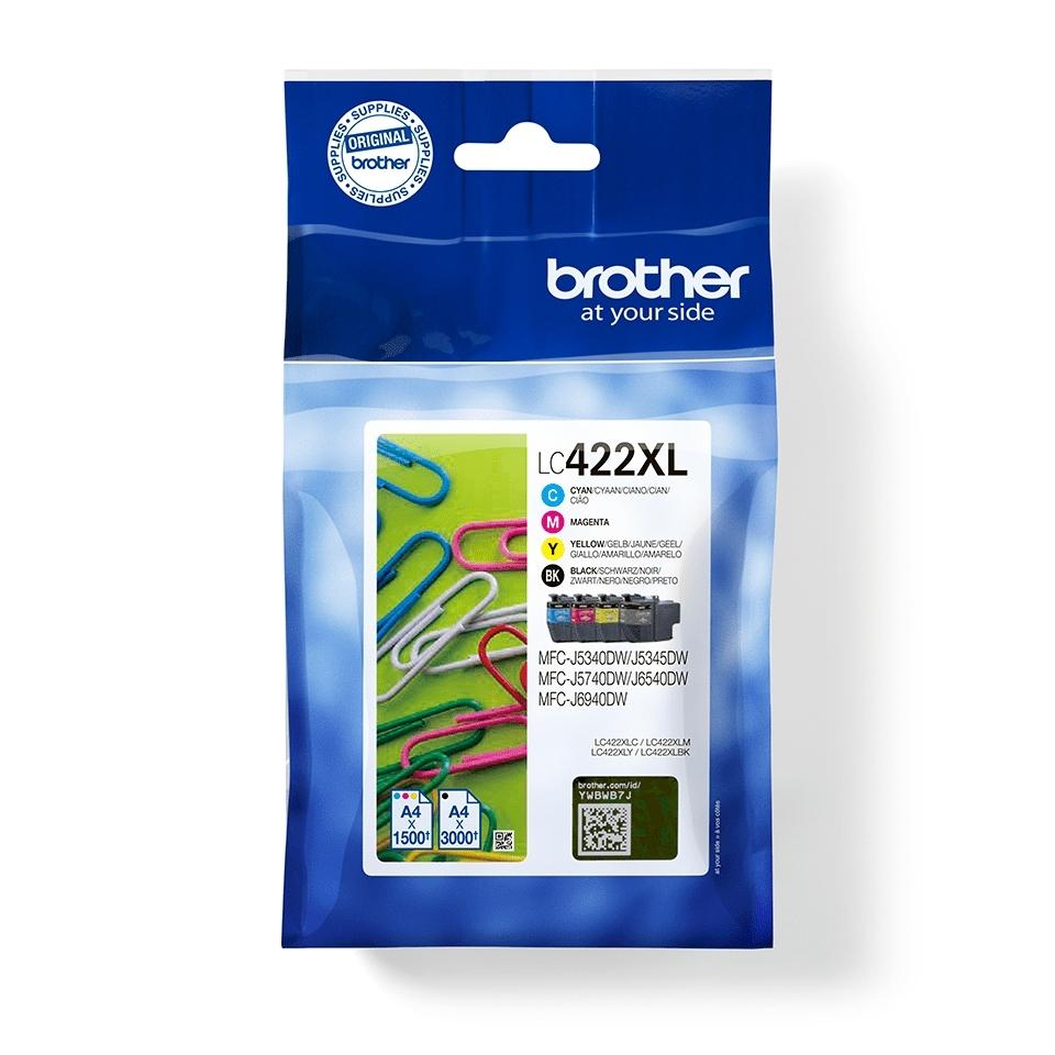 PACK 4 CARTUCHOS BROTHER LC422XL