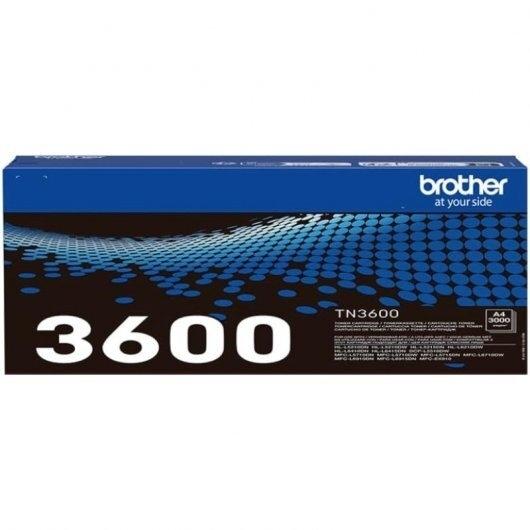 TONER ORIGINAL BROTHER TN3600 NEGRO HLL5210DN, HLL6210DW