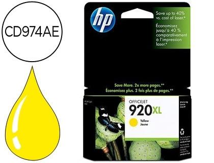 CARTUCHO HP 920XL AMARILLO CD974AE
