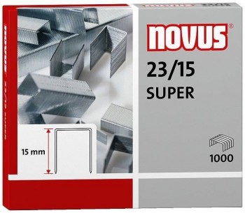 CAJA 1.000 GRAPAS NOVUS 23/15 SUPER