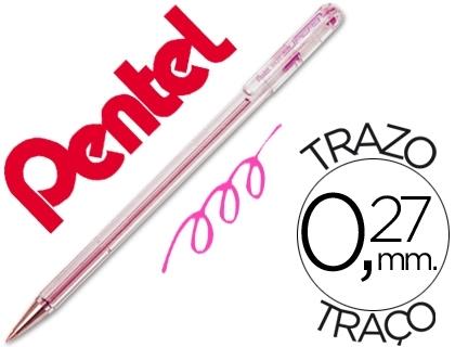 BOLIGRAFO PENTEL SUPERB BK-77 P COLOR ROSA