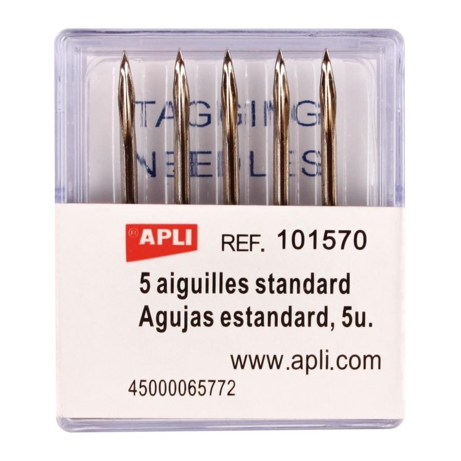 PACK 5 AGUJAS ESTANDAR COMPATIBLES CON ETIQUETADORA TEXTIL APLI 101570