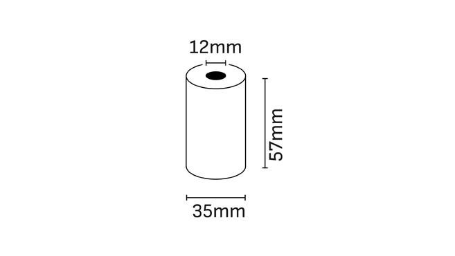 ROLLO PAPEL TERMICO 57X35X12 MM DATAFONO SIN BPA