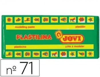 PLASTILINA JOVI 71 VERDE CLARO -UNIDAD -TAMAÑO MEDIANO 150 GR COD. 22133