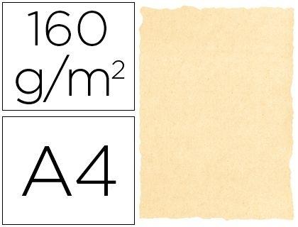 Papel pergamino La Certosina decorado marfil A4 210 x 297 mm 160 g/m² Paquete de 12 hojas 