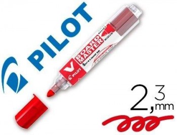 ROTULADOR PILOT VBOARD MASTER PARA PIZARRA BLANCA ROJO TINTA LIQUIDA TRAZO 2,3MM