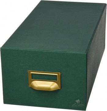 FICHERO MARIOLA CARTON FORRADO GELTEX Nº 2 PARA 1000 FICHAS 75X125MM COLOR VERDE