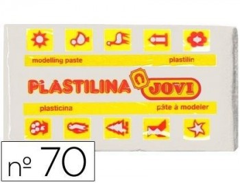 PLASTILINA JOVI 70 BLANCA -UNIDAD -TAMAÑO PEQUEÑO COD 22121