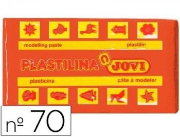 PLASTILINA JOVI 70 NARANJA -UNIDAD -TAMAÑO PEQUEÑO COD 22126
