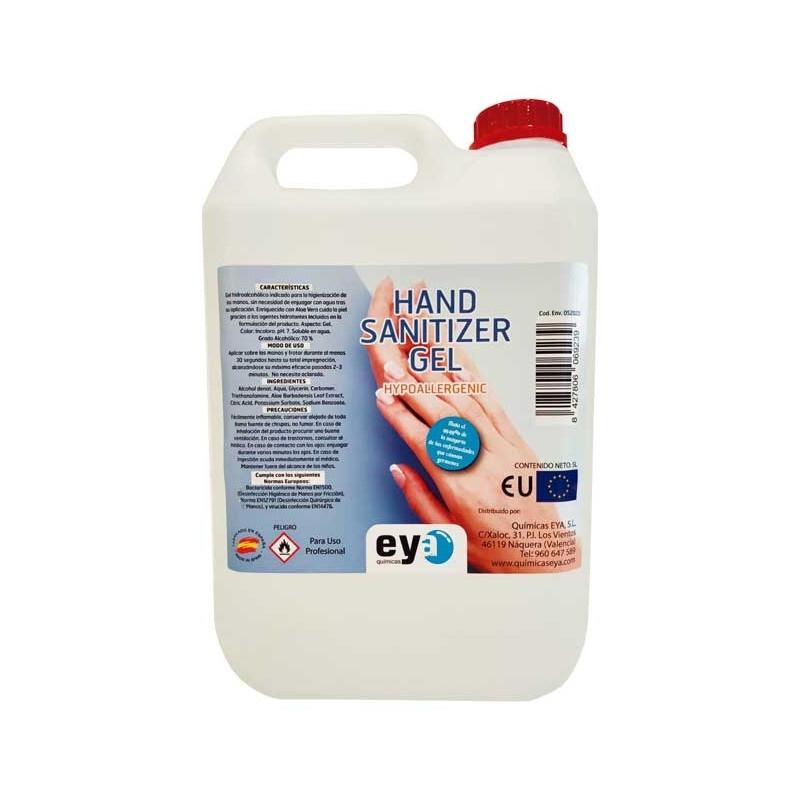 GARRAFA 5 LITROS GEL HIDROALCOHOLICO DESINFECTANTE