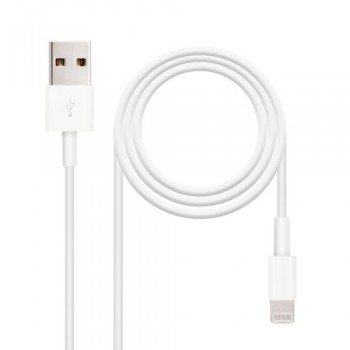 CABLE USB A IPHONE LIGHTNING USB A/M- 2.0M NANOCABLE COLOR BLANCO