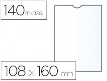C/ 100 FUNDAS PORTACARNETS 105Q 108X160 MM PVC TRANSPARENTE 140 MICRAS ESSELTE RF. 46007