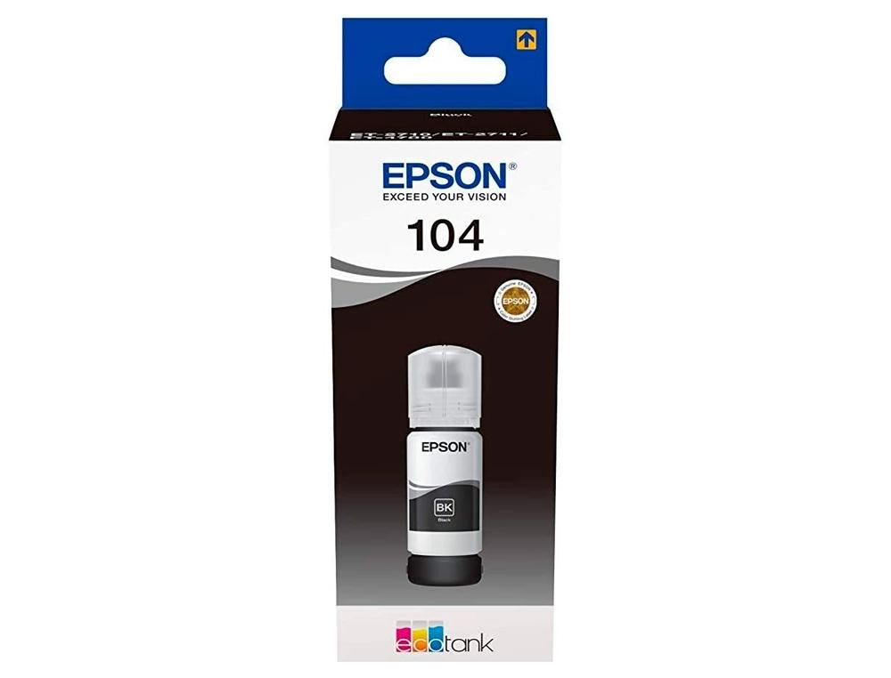 CARTUCHO EPSON ECOTANK 104 NEGRO - BOTE 65 ML