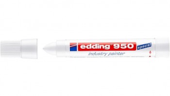 MARCADOR PERMANENTE INDUSTRIAL EDDING 950 COLOR BLANCO