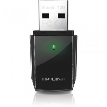 RECEPTOR WIFI TPLINK ARCHER T2U 802.11AC (5GHZ 433MBPS + 2.4GHZ 150MBPS) - USB 2.0