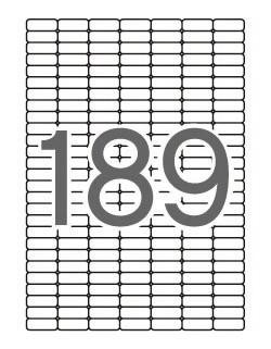 PAQUETE 25 HOJAS ETIQUETAS BLANCAS 25,4 X 10,0 ADHESIVO REMOVIBLE APLI RF. 10198