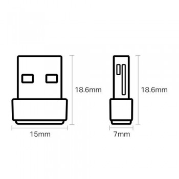 RECEPTOR WIFI TP-LINK ARCHER T2U NANO USB DOBLE BANDA AC600