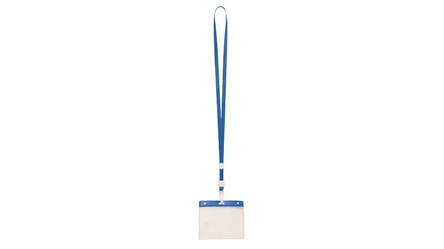 IDENTIFICADOR MAES LANYARD HORIZONTAL 103X74 MM CON CORDON COLOR AZUL