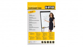 BLOC PAPEL 20 HOJAS PIZARRA CABALLETE 65X98CM CUADRICULA BI-OFFICE