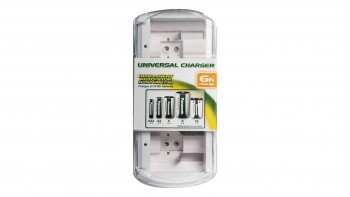 CARGADOR PILAS UNIVERSAL PANASONIC CARGA PILAS AA, AAA, C, D, 9V