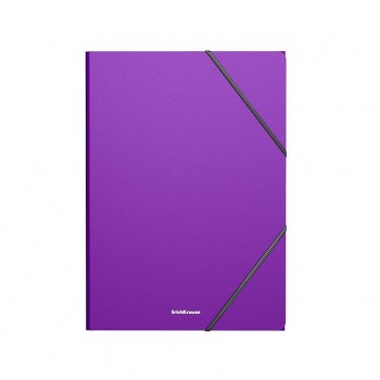 CARPETA GOMAS SOLAPAS POLIPROPILENO A4 ERICHKRAUSE COLOR MORADO