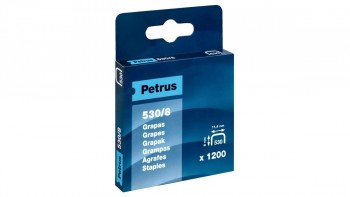 CAJA 1.200 GRAPAS PETRUS 530/8 (8MM)