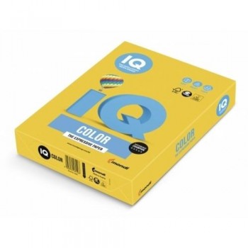 PAQUETE 500 HOJAS PAPEL DIN A4 80 GR MAESTRO MONDI IQ SY40 COLOR AMARILLO SOL