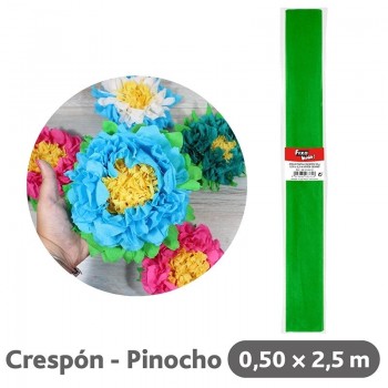 ROLLO PAPEL CRESPON FIXO KIDS 50 CM X 2.5M 35G/M2 COLOR CESPED