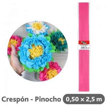 ROLLO PAPEL CRESPON FIXO KIDS 50 CM X 2.5M 35G/M2 COLOR ROSA