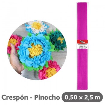 ROLLO PAPEL CRESPON FIXO KIDS 50 CM X 2.5M 35G/M2 COLOR FUCSIA