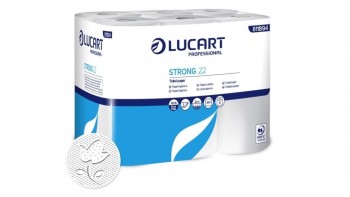 PACK 12 ROLLOS PAPEL HIGIENICO 2 CAPAS 22M LUCART STRONG 22