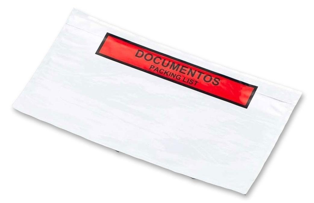CAJA 250 SOBRES ENVIO AUTOADHESIVOS PACKING LIST CON IMPRESION 235X175 FICKOR