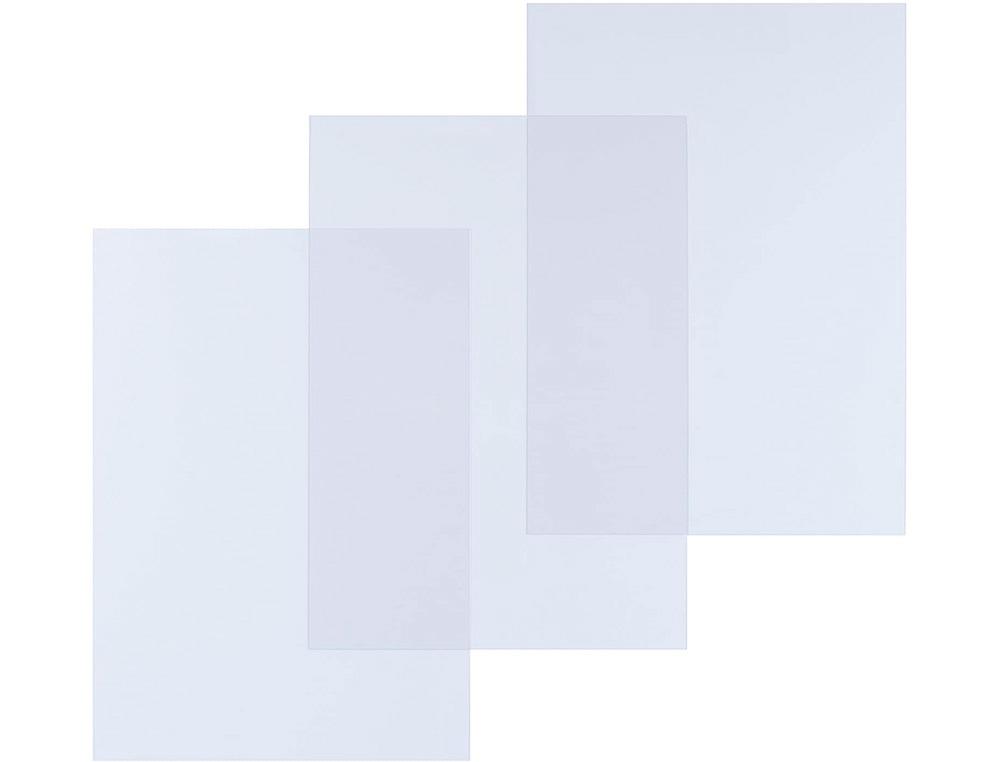 PAQUETE 100 TAPAS ENCUADERNAR A4 YOSAN PVC 180 MICRAS COLOR CRISTAL TRANSPARENTE