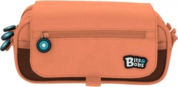 PORTATODO TRIPLE CON SOLAPA BITS&BOBS CORAL 3 COMPARTIMENTOS GRAFOPLAS