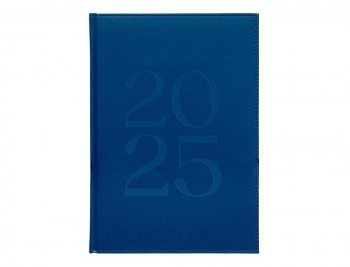 AGENDA ENCU0DERNADA LIDERPAPEL CRETA 170X240 MM 2025 DIA PAGINA COLOR AZUL PAPEL 70 GR