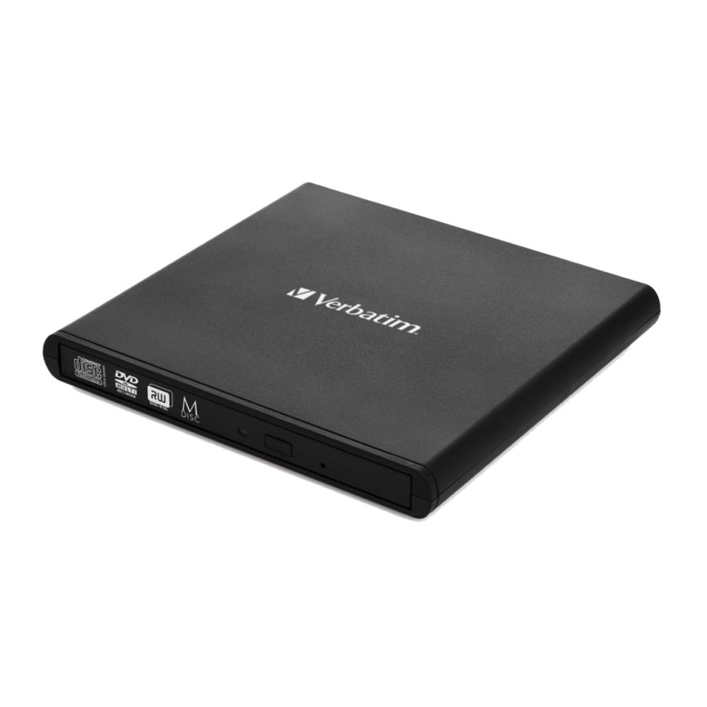 GRABADORA Y LECTOR EXTERNO CD / DVD VERBATIM SLIMLINE 53504