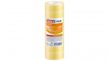 TORRE 8 ROLLOS CINTA ADHESIVA TESA FILM STANDARD 19MM X 33M