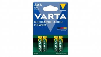 BLISTER 4 PILAS RECARGABLES VARTA ACCU POWER HR03 AAA 800MAH