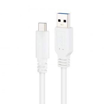 CABLE USB 3.1 GEN2 NANOCABLE DE USB C A USB A 3A 1M COLOR BLANCO