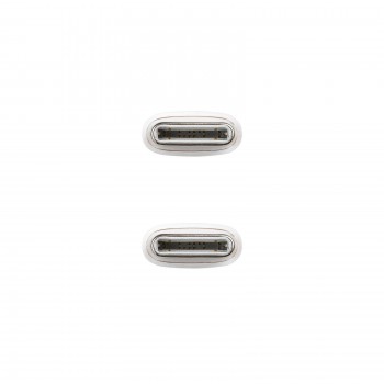 CABLE USB C 2.0 60W NANOCABLE DE USB C A USB C 1M COLOR BLANCO
