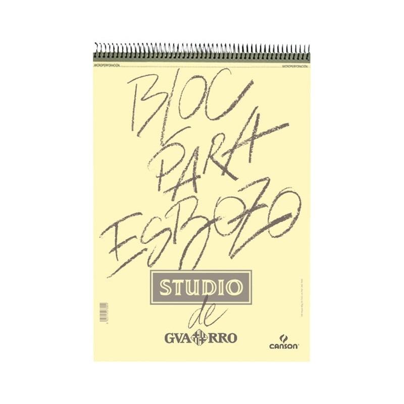 BLOC DE DIBUJO ESPIRAL ESBOZO STUDIO CANSON TAMAÑO A3 100 HOJAS PAPEL 90 G/M2