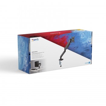 SOPORTE DE MESA TOOQ GIRATORIO E INCLINABLE 1 BRAZO PARA TV / MONITOR 9KG