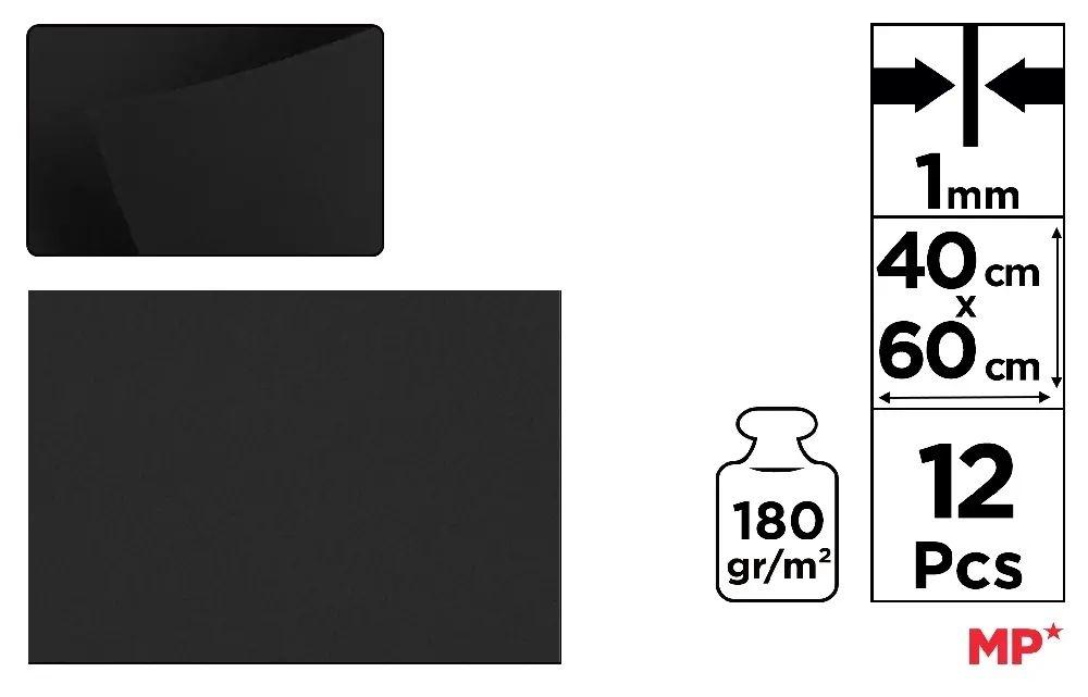 FIELTRO MP 40X60CM ESPESOR 1,5MM COLOR NEGRO