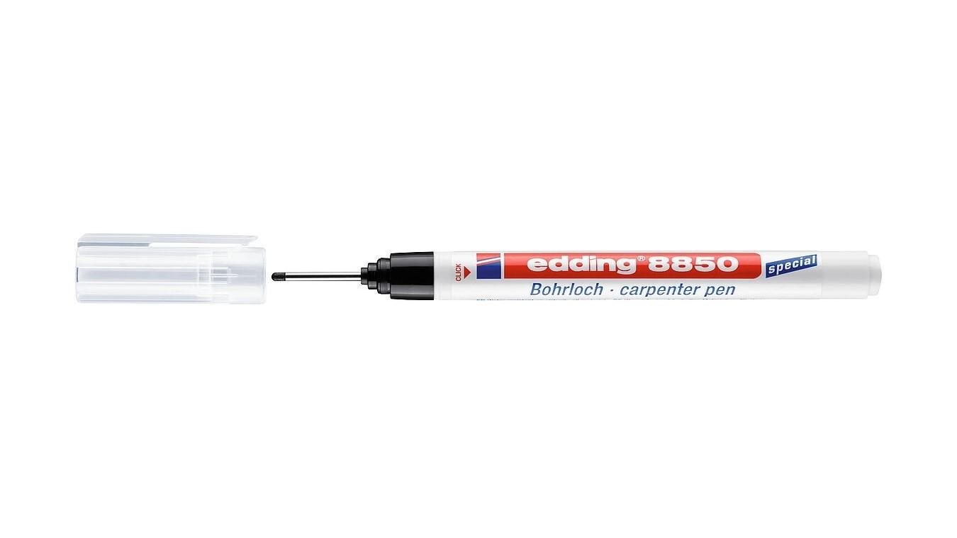 MARCADOR PERMANENTE EDDING 8850 PARA TALADROS ESPECIAL CARPINTERO COLOR NEGRO