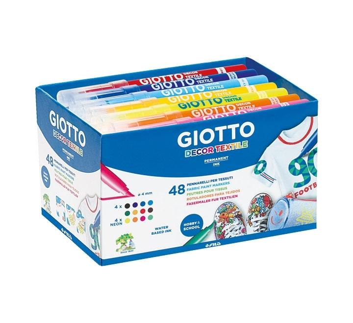 SCHOOLPACK 48 ROTULADORES GIOTTO DECOR TEXTILE